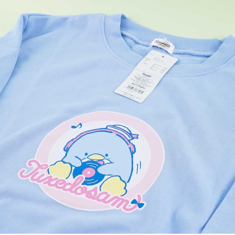 Sanrio Tuxedo Sam Light Blue Sweatshirt - Picture 2 of 4